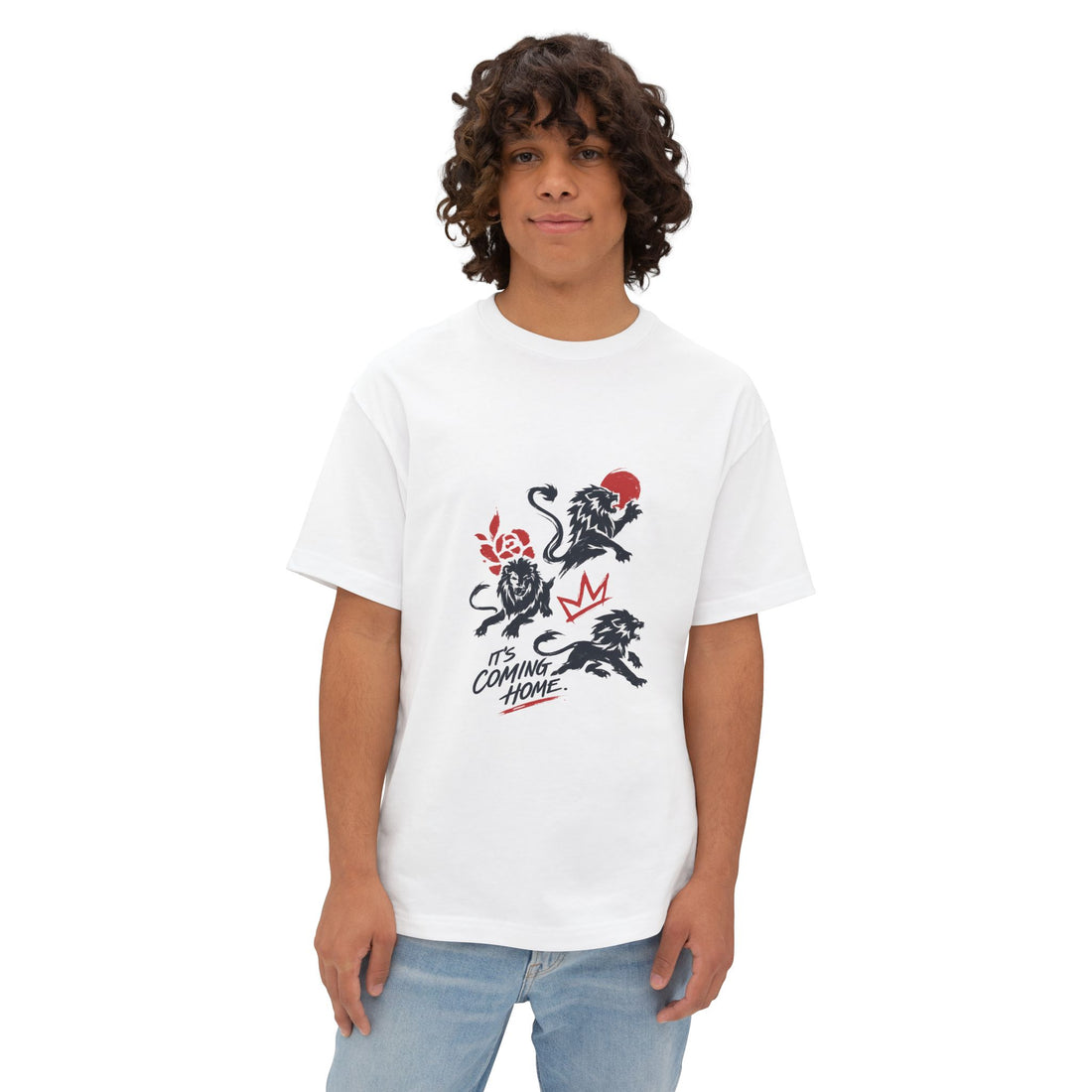 Roses Vintage Champions Tee: 'It's Coming Home' Football Fan Shirt