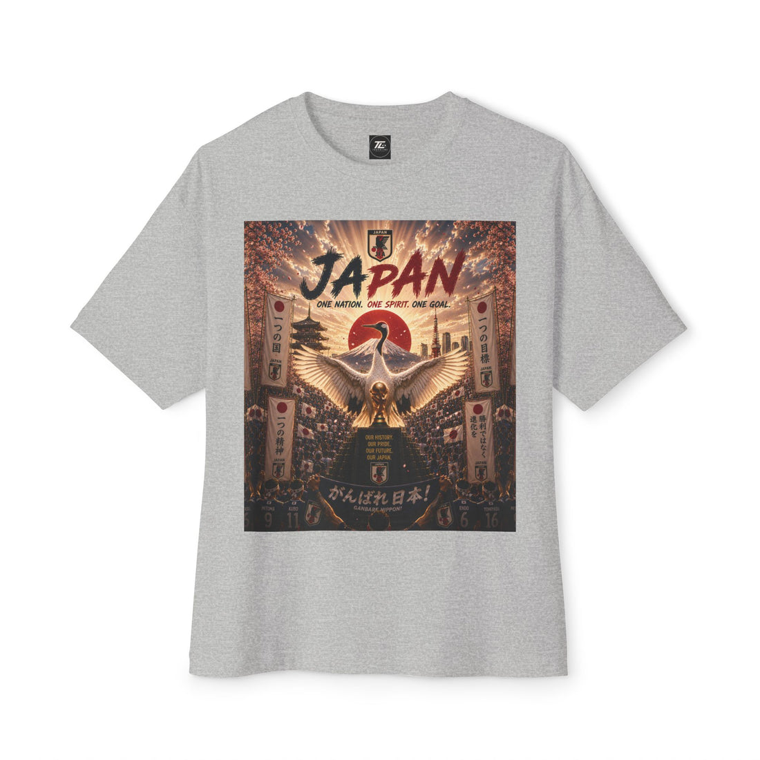 World Cup Champions Tee: 'Gambare Nippon' Football Fan Shirt